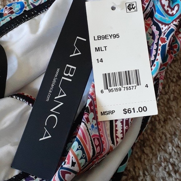 MAKE OFFER ~ END OF SUMMER ☀️🏖 NWT LA BLANCA size 14 swim bottoms, $61.00 - Picture 3 of 4